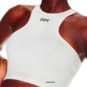 OFF WHITE STAMP RIBBED ROWING TOP | OFF-WHITE STAMP RIBBED ROWING TOP
